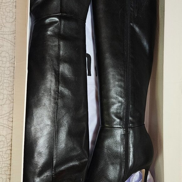 Schutz Mikki Up Knee High Black Boot - US 7B - Picture 3 of 8